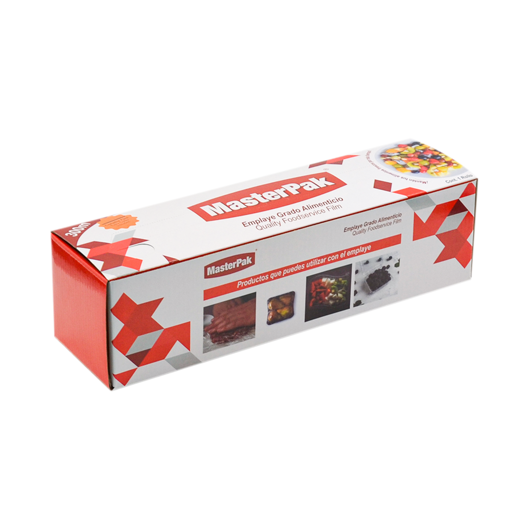 Película Plástica Grado Alimenticio PVC Masterpak (Rollo) Doméstico 30 cm x 300 m. - 0